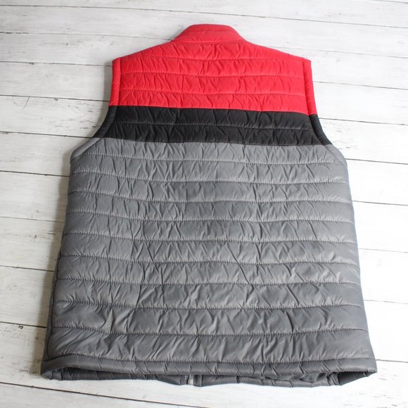 Climate Sleeveless Jacket Puffer Vest Size XL 14 16 Red Black Gray Winter - Picture 4 of 4